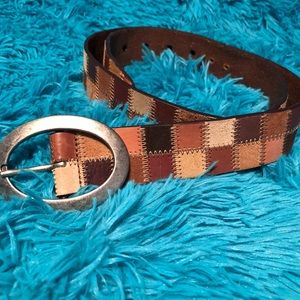 Fossil Leather Patchwork Belt women’s Medium